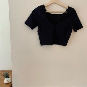 Lululemon Align black ribbed shortsleeve top